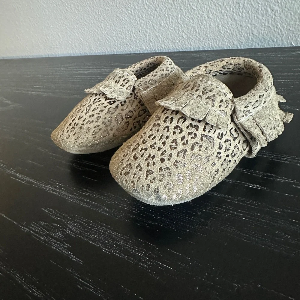 BirdRock Baby Moccasins Leopard Print